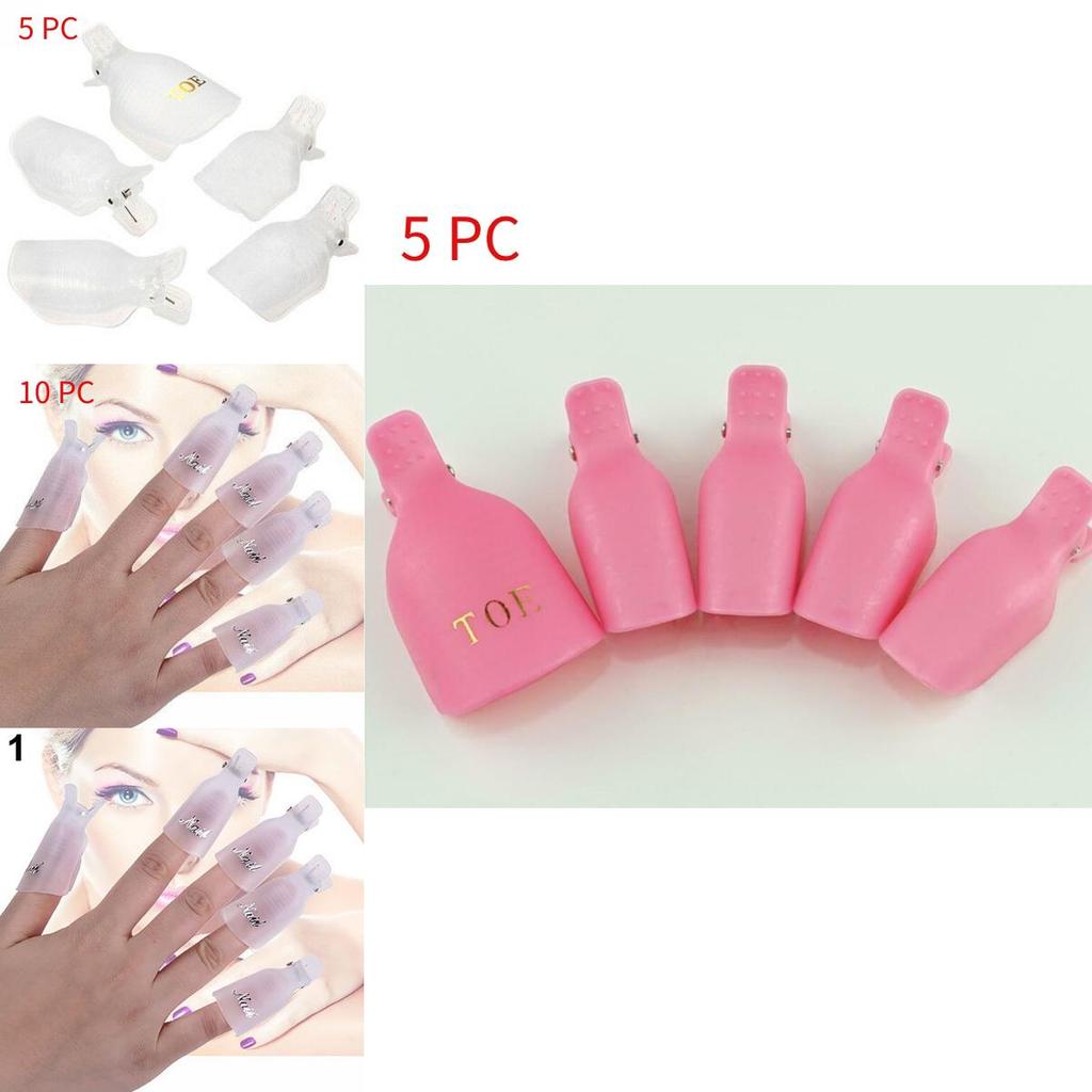 Nail Art Tool Set With Plastic Removal Clips For Diy Manicure And Pedicure Sessions