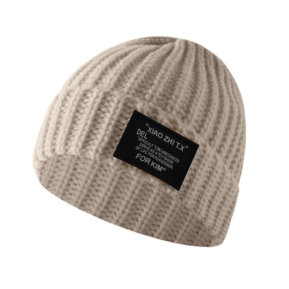 Knitted Hat for Women In Autumn and Winter High End Fashion Wool Hat Big Head Circumference Showing Face Small Warm Piles of Hat Cold Hat