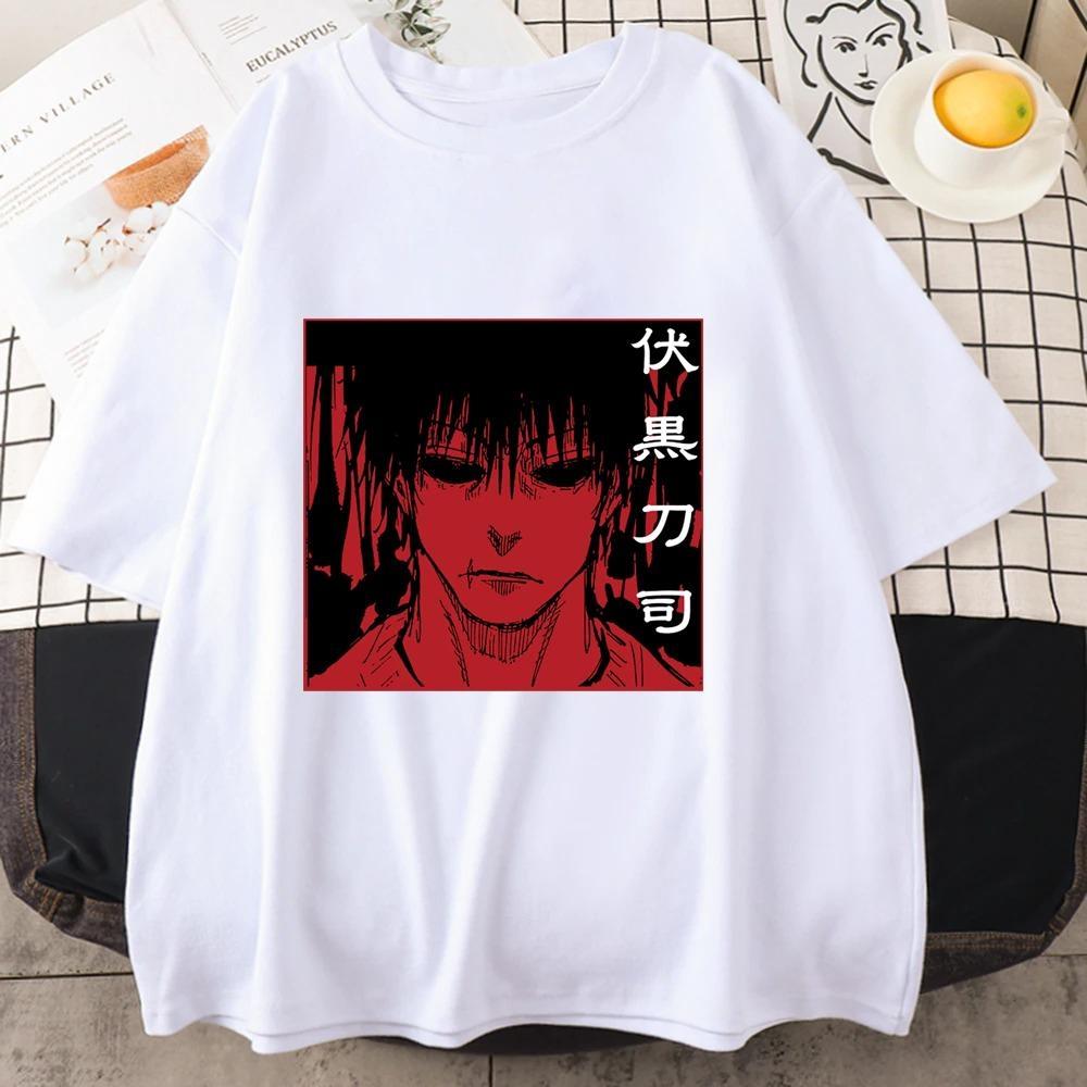 Hot Anime Fushiguro Toji Graphic Printed T-Shirt Men's Women's Outdoor Cool Street Round Neck Short Sleeve Harajuku T Shirt