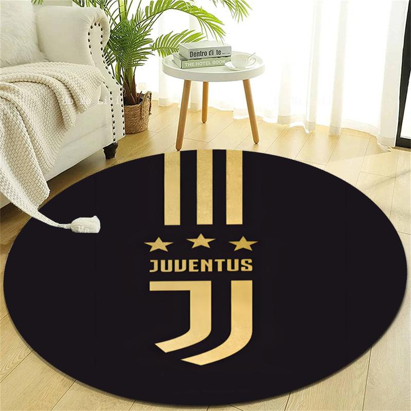 Personalized Juventus Round Chair Office Rug - Perfect for Mat, Office Chair & More - Ideal Gift for Birthdays and Holidays