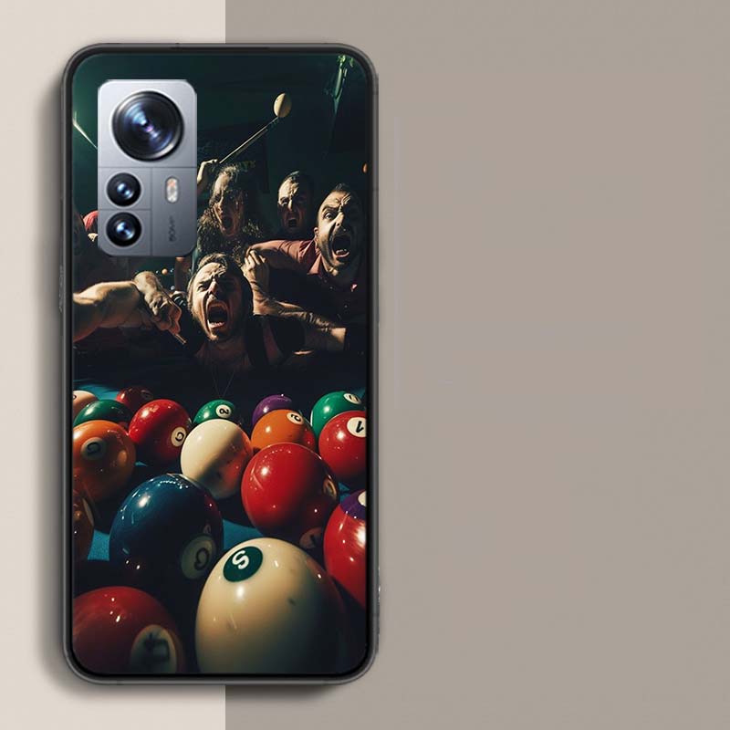 Billiards Table Party Poster Phone Case For Redmi Note 15 Pro 5G 14 13 12 Pro Plus 11 11T 11E 11S 10 Pro 10S 9 9S Cover Cell Cle