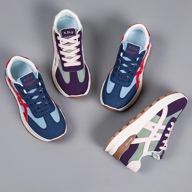 2025 new autumn heightening dad shoes women's breathable running platform Forrest Gump shoes versatile casual women's sports shoes