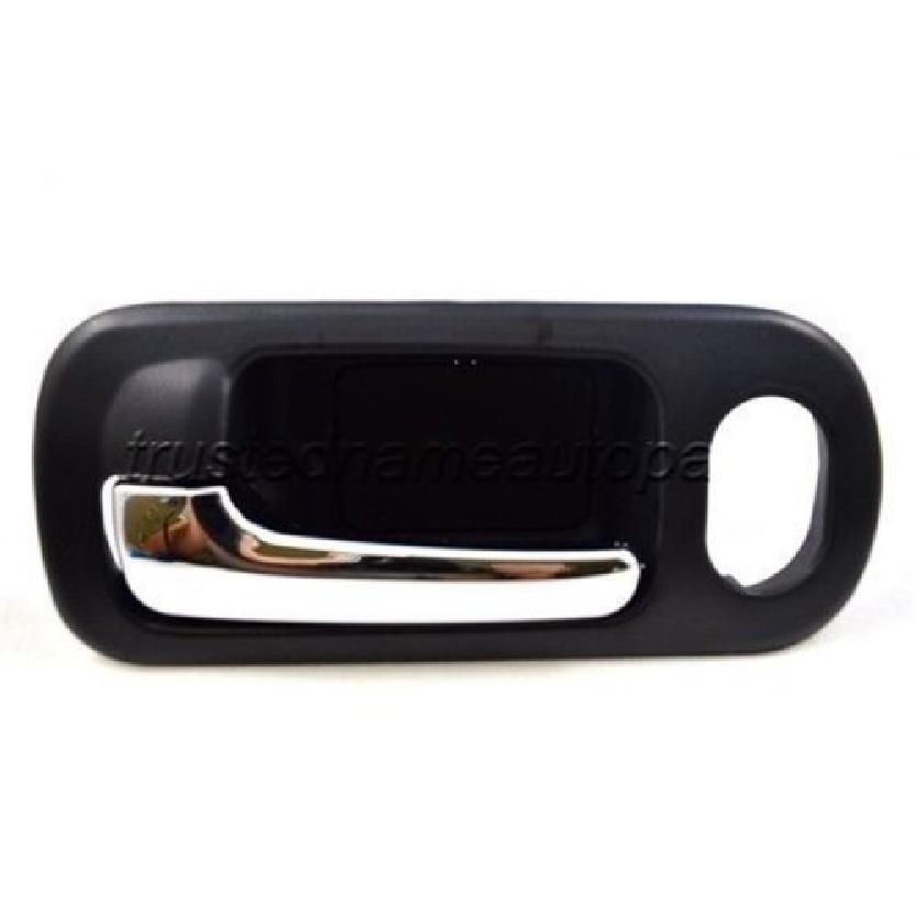 Interior Door Handle Chrome Black Frt LH Driver Fits 2002 2005 Honda Civic Sedan
