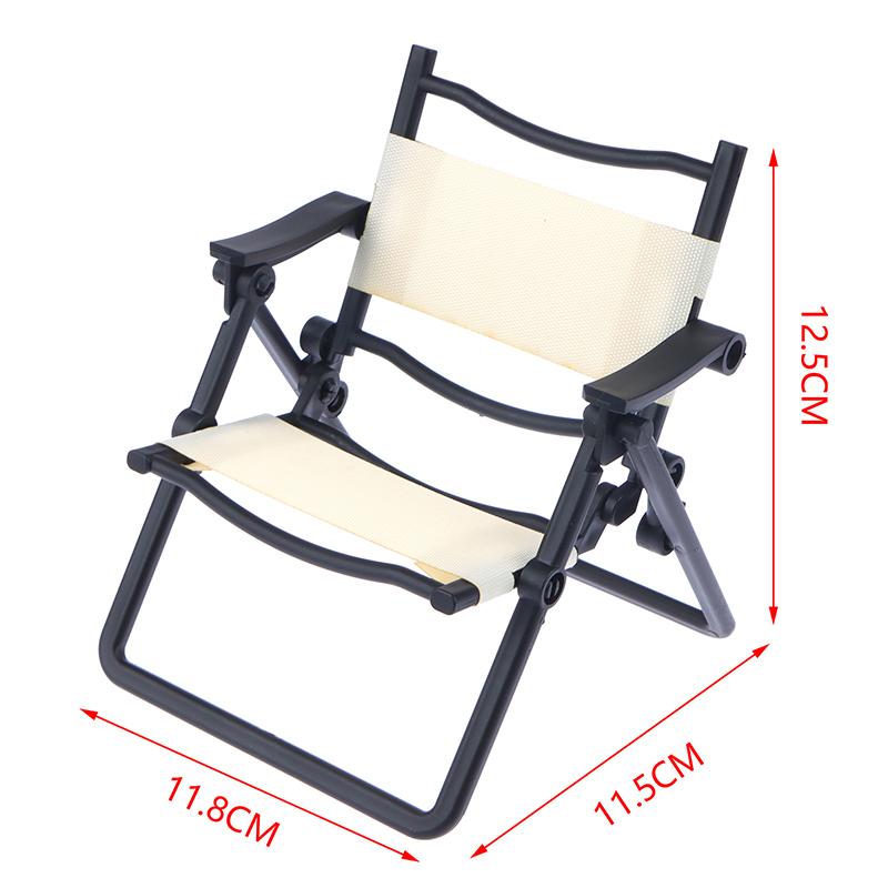 1:6 Dollhouse Mini Colorful Leisure Home Folding Chair Model Dollhouse Furniture Accessories