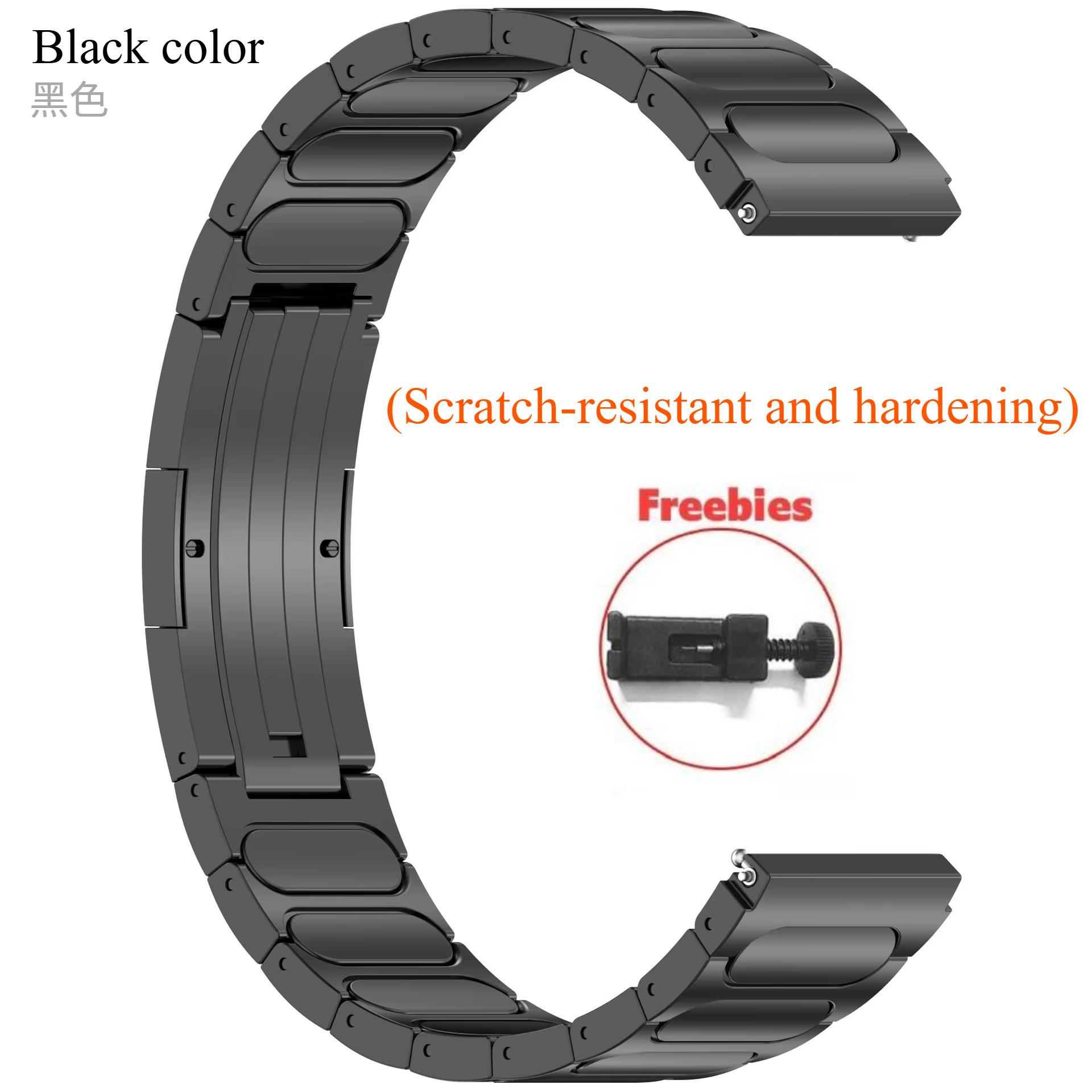 

22 мм роскошный титановый ремешок для Huawei Watch GT 5 4 3 2 46 мм мужской ремешок для Amazfit T-REX 3 Balance Falcon Garmin Venu 3 браслет Universal 22MM width чёрный