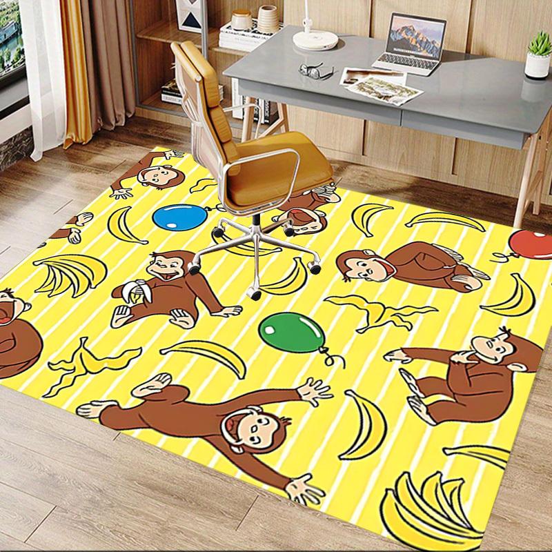 1PC Monkey Banana Anti-slip Carpet, Suitable for Office, Bedroomand Playrooms. It Can Also Be Used As a Sofa Footrest cover-R67