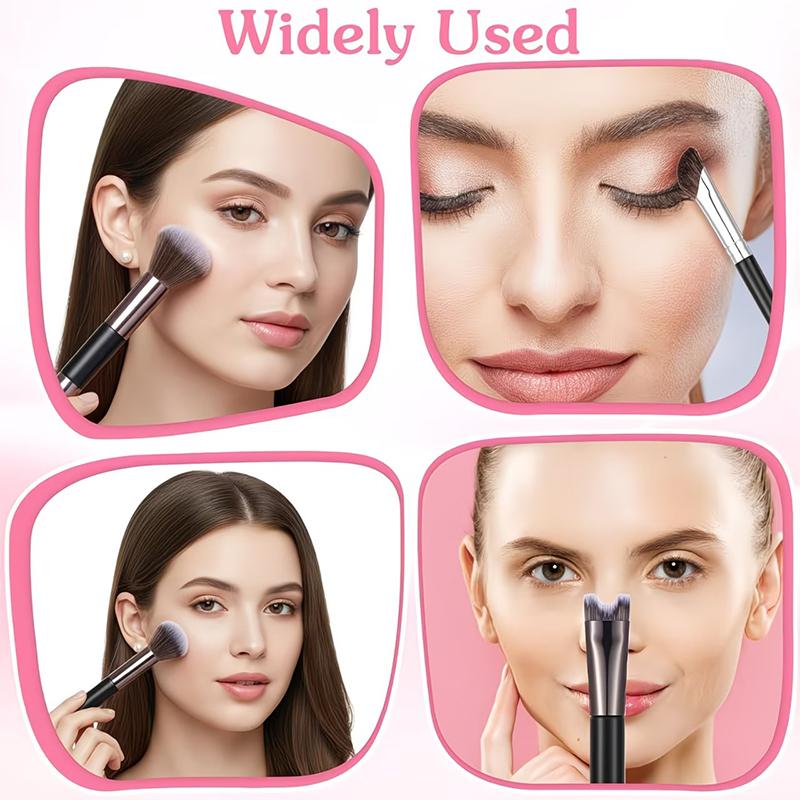 2 In 1 Double Ended U-Shaped Contour Brush Nose Shadow Powder Brush Contour Highlight Brush Multifunctional Face Makeup Brushes