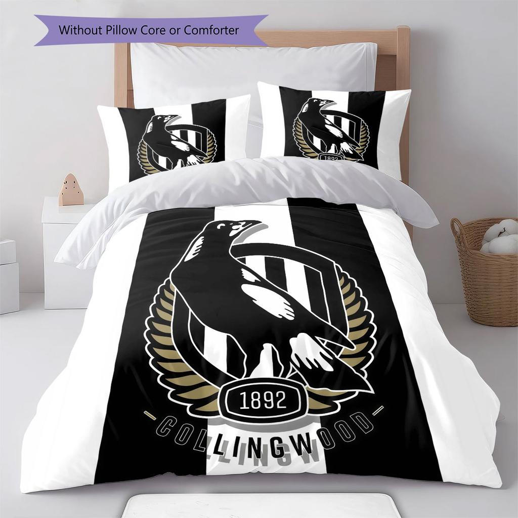 Magpies Roar Bedding Quilt Set Quilt Cover Pillowcase Home Decoration Birthday Gift (1 * duvet cover + 2 * pillowcase, without core)