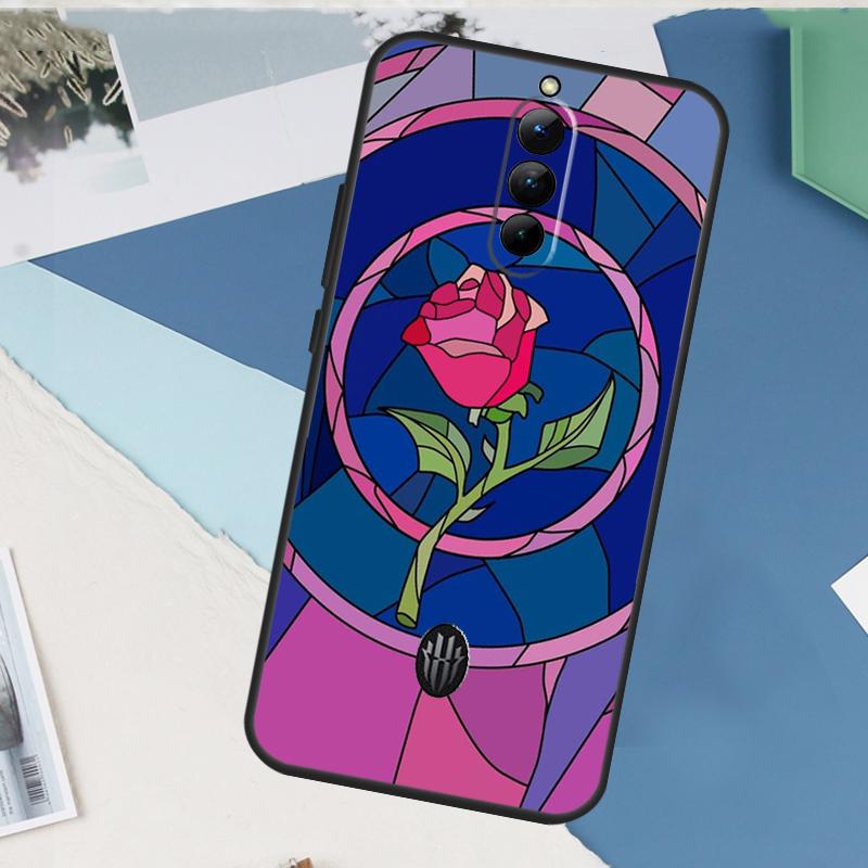 Stained Glass Rose Galaxys Case For ZTE Nubia Red Magic 9 10 11 8 8S 9S 10S Pro Plus 6 7 6S 7S Pro 5G 6R 10 Air Cover