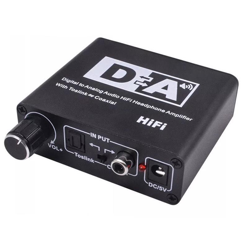 Digital Optical To 5.1 Channel Audio Converter with Adjustable 3.5mm Output