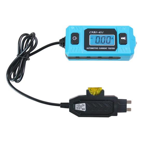 Circuit Fault Tester Automotive Current Detector with Blue Backlit LCD Screen Built-in