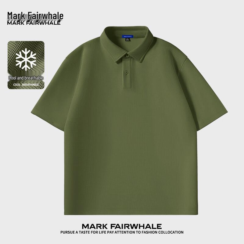 Mark Fairwhale Men s Waffle-Weave Anti-Wrinkle Short Sleeve Top 3XL
