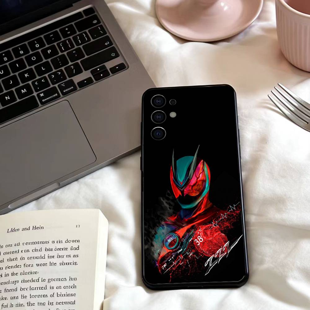 Anime K-Kamen R-Rider ZeztzS Pouzdro na telefon Pro Samsung S25,24,23,22,30,21,10,9,Ultra,Plus,Lite,FE,4,5 G Měkké černé pouzdro