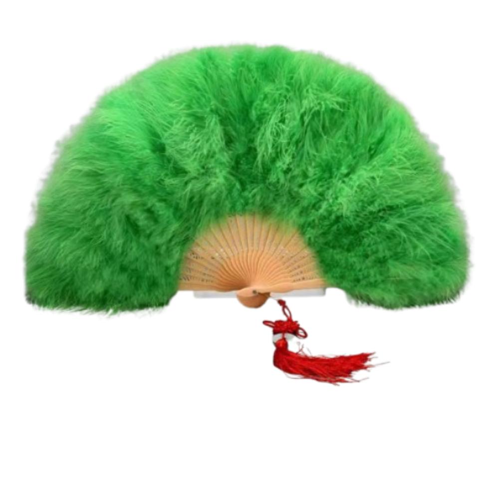 Chinese Handheld Feather Fan Colorful Show Dance Fan Art Fans Cosplay Props Fan  Home Decoration
