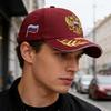 Trendy Baseball Cap With Embroidery Adjustable Strap Design Lightweight Polyester Unisex Sun Protection