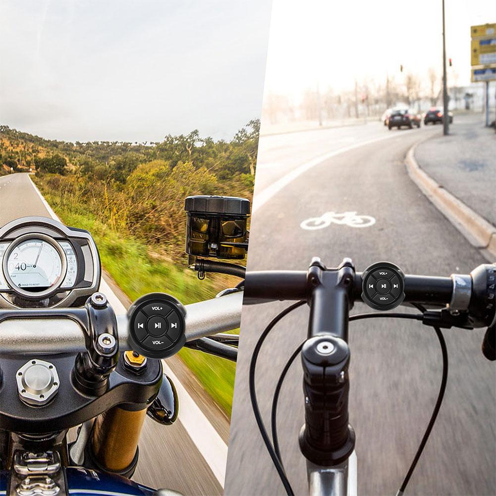 Auto Lenkrad Drahtlose Bluetooth Handy Fernbedienung Motorrad Fahrrad Universal Medien Taste Fernbedienung