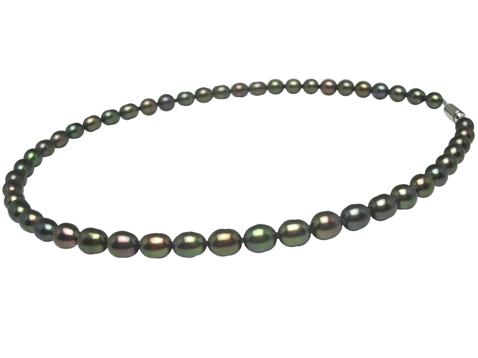 Isowa Pearl (Ise-Shima pearl specialty store) Freshwater pearl necklace 6.5-7.0mm iridescent magnetic clasp 65075