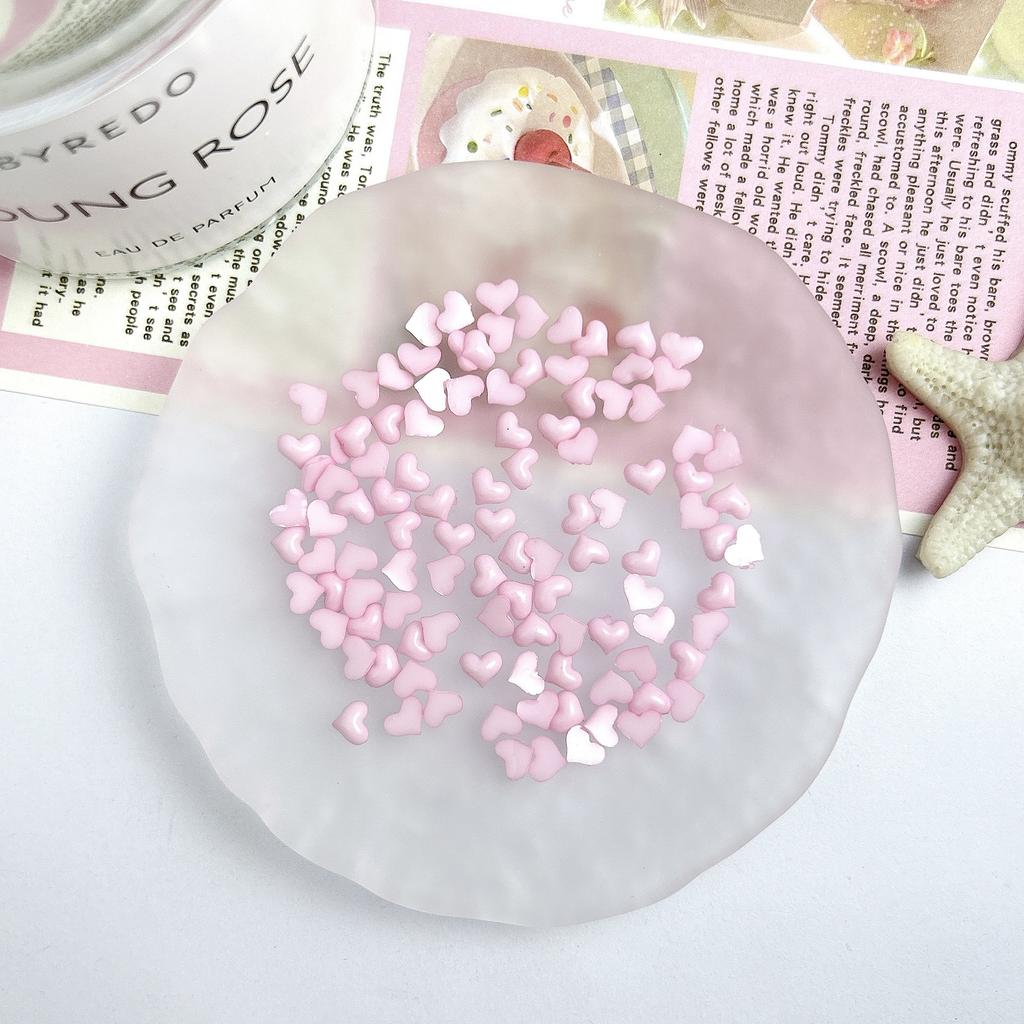 Pink Resin Cartoon Bowknot Heart Bow Tie Little Bunny Nail Art Accessories DIY Nail Hairpin Accessories Wholesale