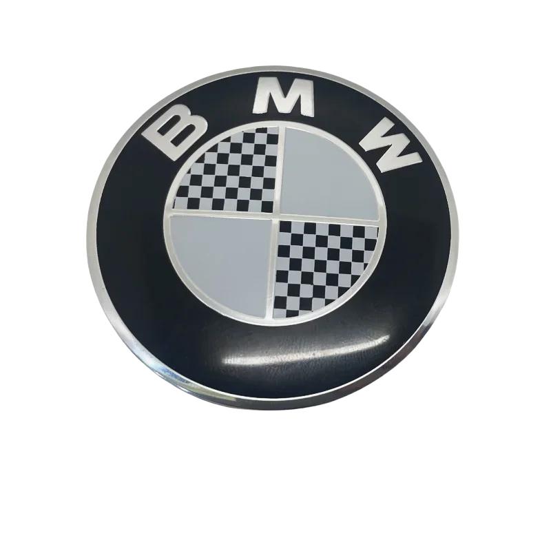 

60mm-4pcs Car modification BMW hub cover tire center decoration 60mm front diameter size silver base/black base optional. Silver base-60mm-4p