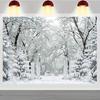 Weißer Winterwald Szene Dekoration Hintergrund Winter Kulisse Dekorationen Für Fotostudio Fotoautomat Weihnachtsfeier