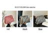 Trendy Color Block Stripe Makeup & Coin Storage Clutch for Women