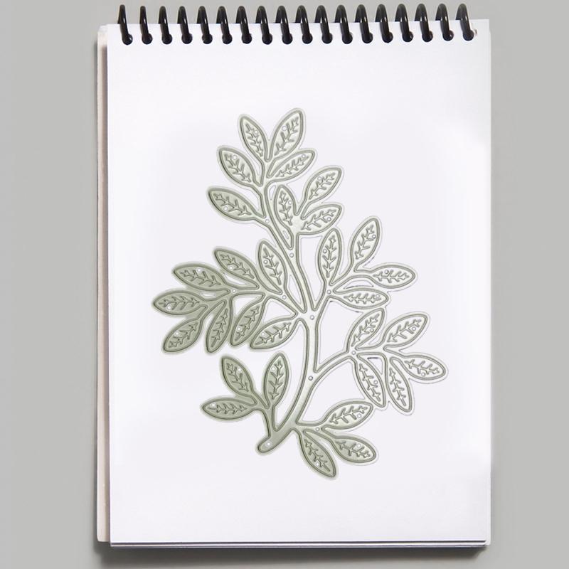 Tree Branch Leaf Cutting Dies Handmade Crafts DIY Scrapbooking Embossing Supplies for Children Kids Girls Boys