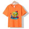 XH43 MINISO 2026 Summer New Printed Cotton Round Neck T-shirt for Children Aged 1-16, Boys and Girls