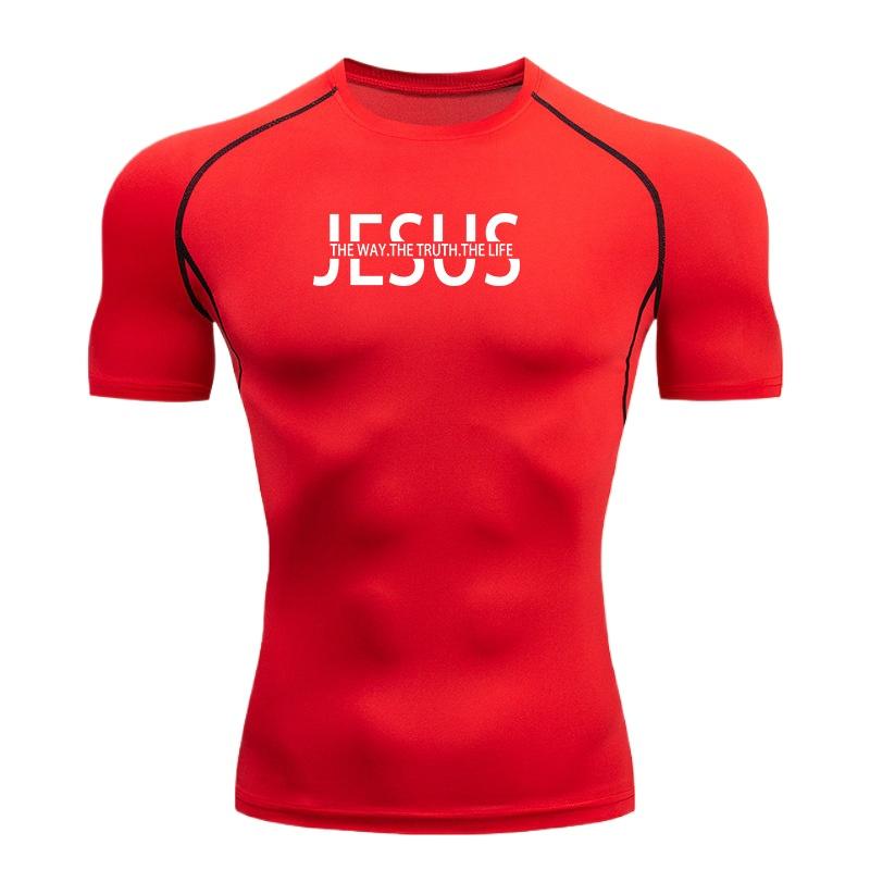 Men s Compression for Workout Moisture-Wicking Quick Dry Top Breathable Sweat Absorbing Tight Fit Fitness T-Shirt Sweat-Resistant Running Clothes S
