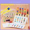 Wooden Test Tube Clip Beads Toy For Children With Color Recognition And Hand Eye Coordination Skills For Early Learning