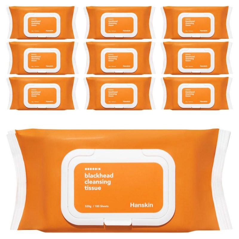 Hanskin Blackhead Cleansing Tissues, 100 wipes, 10 pcs