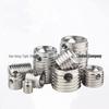 Three-Hole Stainless Steel Self-Tapping Thread Repair Insert - 307/308 Type (Fits M3, M4, M5, M8, M16 Threads)