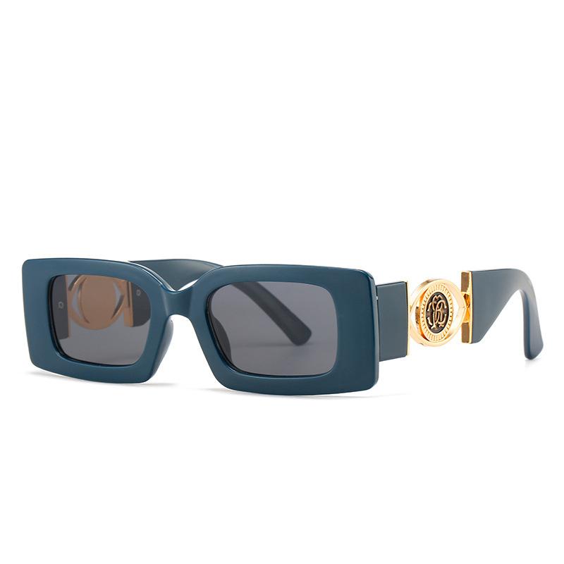 INS New Rectangle Sunglasses Women Men  Vintage Fashion Square Female Luxury Designer Black Sun Glasses Male UV400 Eyewear