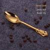 Nordic Court Titanium Gold Tableware Set: 304 Stainless Steel Steak Knife, Fork & Spoon