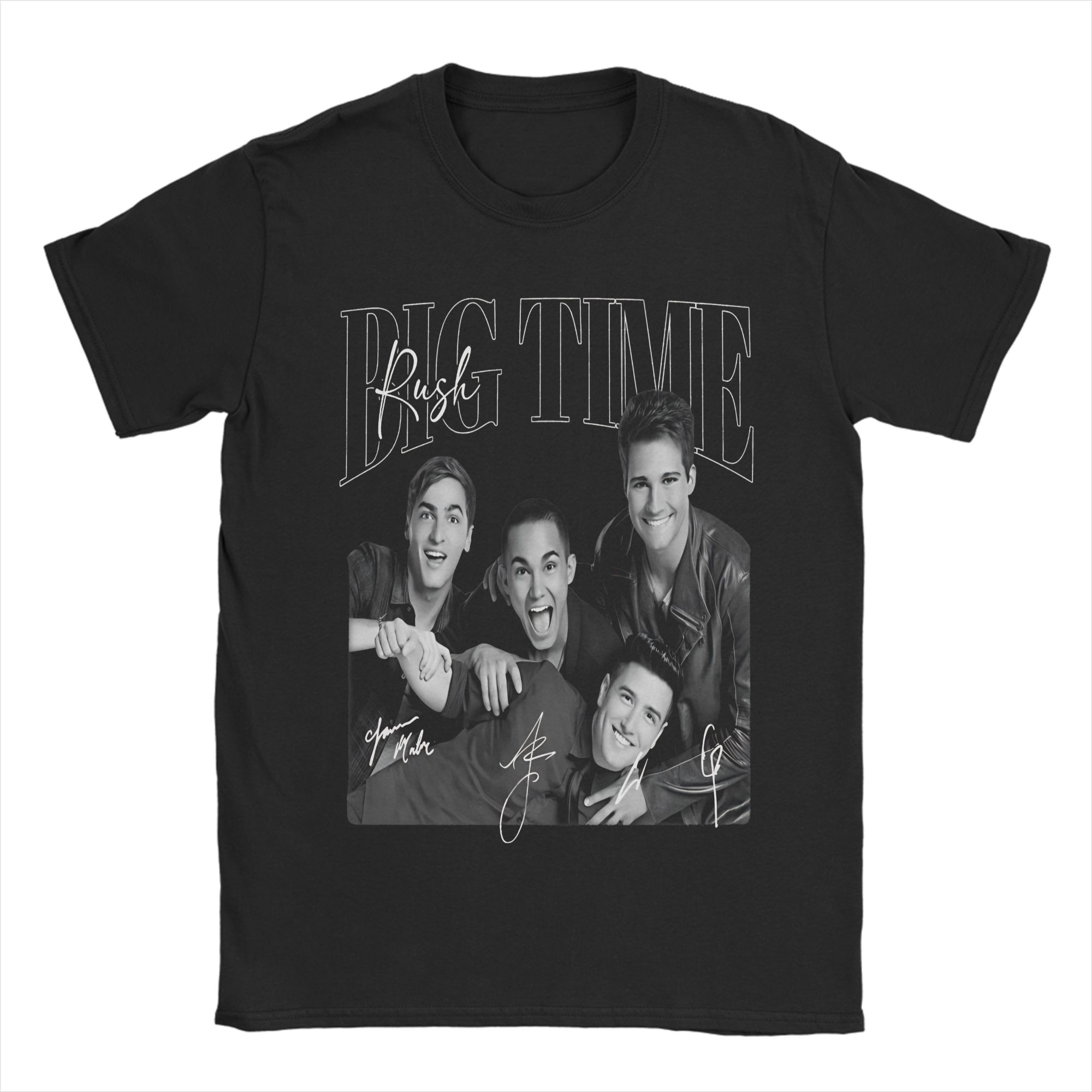 Big Time Rush Band Photo Signature T-shirt XXL