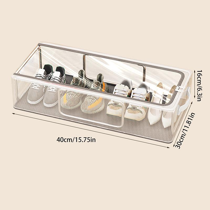Коробка для хранения обуви Бытовая Прозрачная Утолщенная Складная Коробка для хранения Подкроватное хранение Коробка для обуви