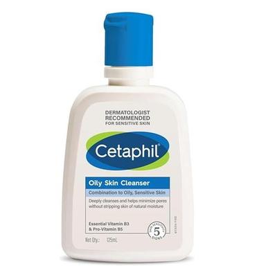 Reinigungsmittel für fettige Haut, tägliche Gesichtsreinigung für fettige, zu Akne neigende Haut, sanft schäumend, 125 ml
