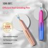 Electric Nail Polisher Exfoliator Machine Nail Drill Bits Dead Skin Remover Nails Grinding Polishing Usb With 6 Bits File Pen