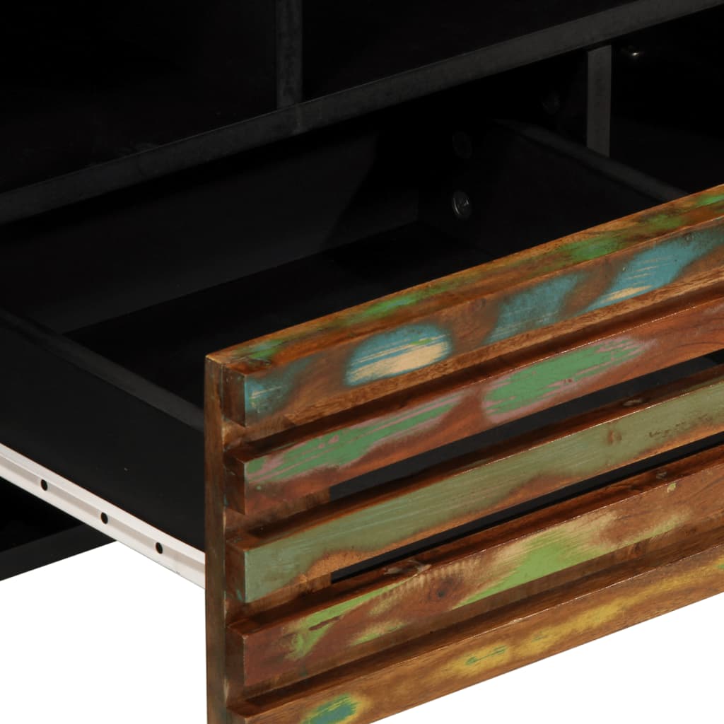 TV Stand 100 X 34 X 46 Cm Solid Acacia Wood