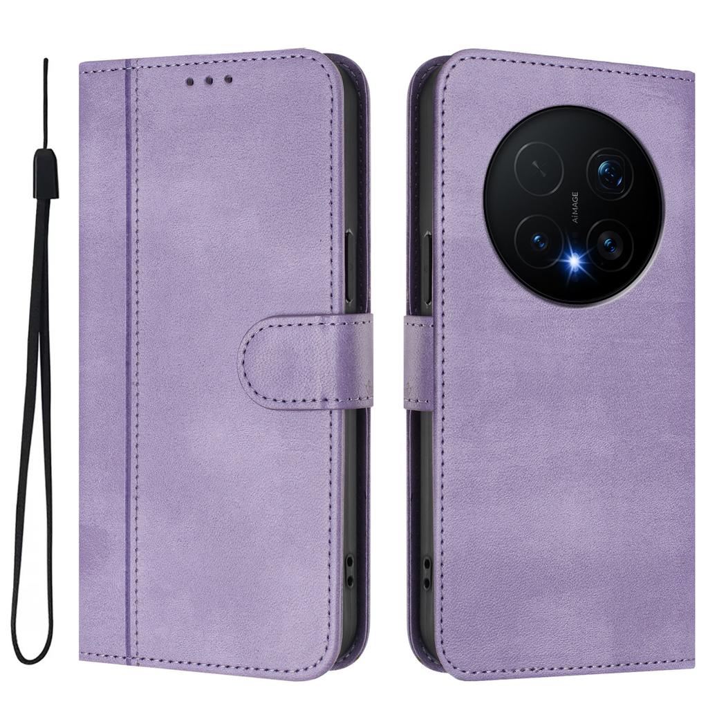 For Honor Magic8 Pro 5G Cases Wallet Stand Retro Texture Leather Phone Cover with Lanyard
