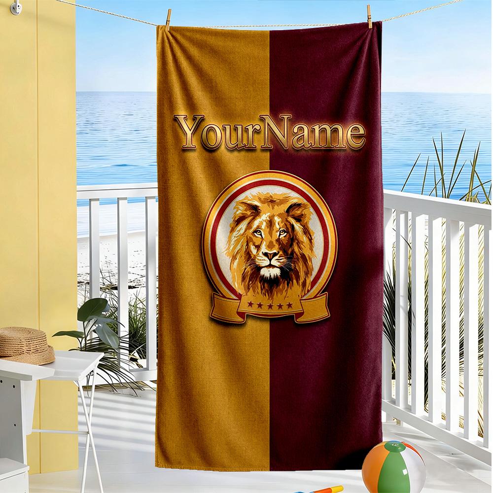 Galatasaray Customize Text Beach Towel Soft Durable Quick-Dry Portable for SwimmingBeachCamping Travel Beach AccessoriesGym