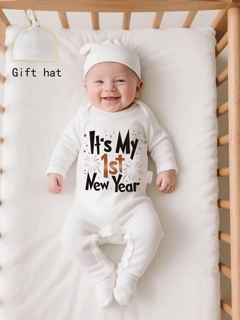 Baby Reindeer Christmas Romper: Cute Long Sleeve Holiday Onesie for Crawling