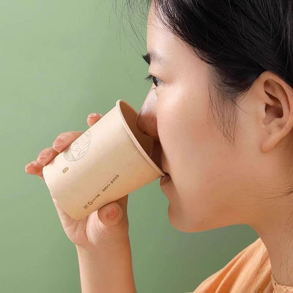 Food Grade Disposable Paper Cups Thickened Water Cup Multifunctional Tea Coffee Cup  Coffee
