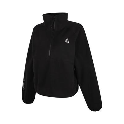 ACG Wolf Tree Half Zip Pullover Long Sleeve Sweatshirt Women Sweatshirt Black HJ0238-010