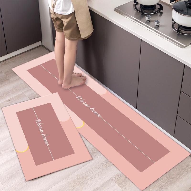 1 Stück Anti-Ermüdungs-Küchenteppiche, nordischer Druck, wasserdicht, rutschfest, dick, gepolsterte Küchenmatte, strapazierfähig, bequeme Stehmatte für die Küche