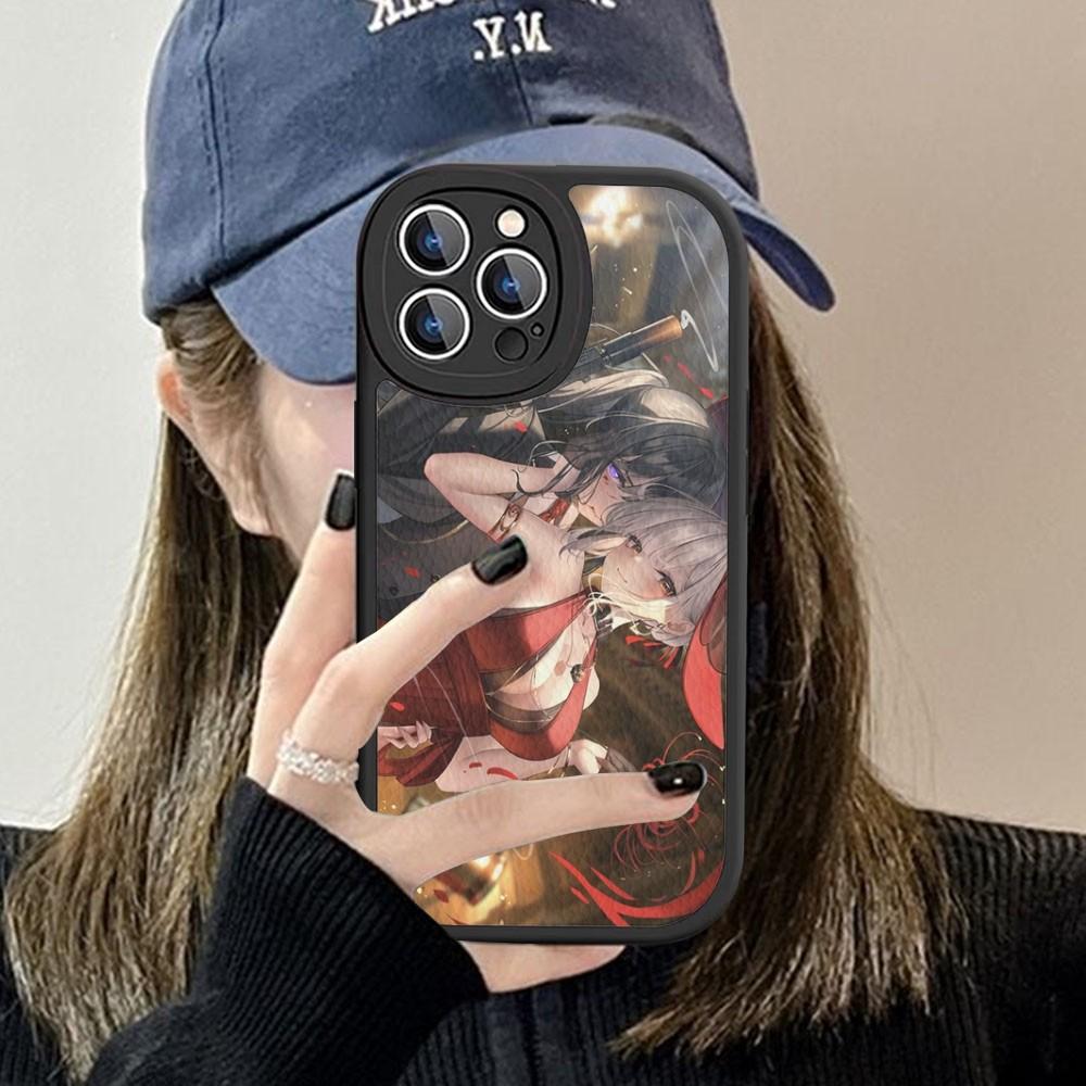 Anime Lycoris R-Recoil Phone Case Hard Leather For iPhone 14 13 12 Mini 11 14 Pro Max Xs X Xr 7 8 Plus Fundas
