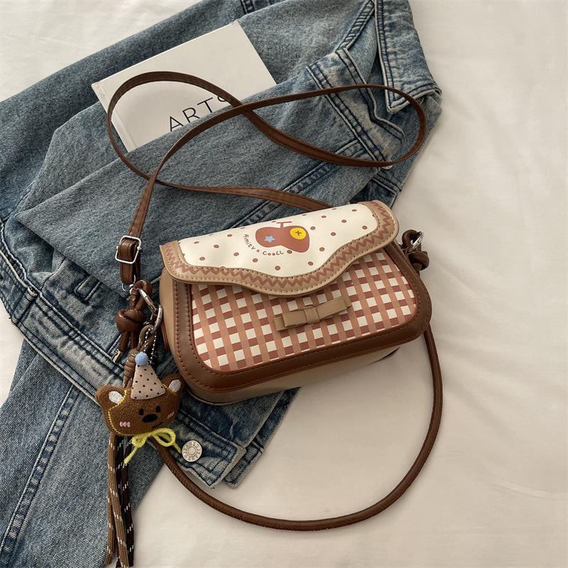 Cute Pink Apple Niche Women's Bag New Underarm Shoulder Bag Portable Niche Women's Bag Popular Small Square Bag