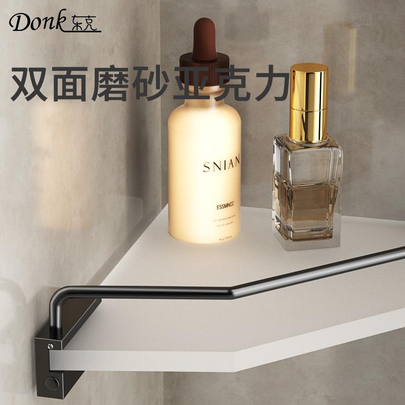 Bathroom corner triangular rack No punching toilet Acrylic toilet Wall-mounted bathroom storage