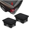 2PCS Bed Rail Stake Pocket Covers, Truck Stake Pocket Covers, Dustproof Truck Bed Hole Plugs, Truck Bed Accessories Rear Truck Holes Covers