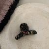 Mini Small Size Grab Clip French Colored Wool Winding Grab Clip Dot Hair Grab Female Shark Clip