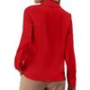 Ladies' Color Fashion Ruffle Edge Decorative Shirt Top